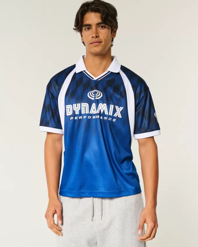 Boxy Dynamix Graphic Soccer Jersey,Boxy Dynamix Graphic Soccer Jersey