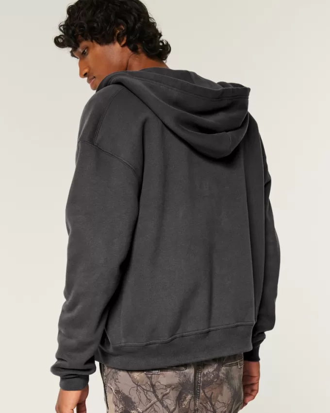 Boxy Faux Shearling-Lined Zip-Up Hoodie,Boxy Faux Shearling-Lined Zip-Up Hoodie Boxy Faux Shearling-Lined Zip-Up Hoodie,Boxy Faux Shearling-Lined Zip-Up Hoodie