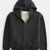 Boxy Faux Shearling-Lined Zip-Up Hoodie,Boxy Faux Shearling-Lined Zip-Up Hoodie Boxy Faux Shearling-Lined Zip-Up Hoodie,Boxy Faux Shearling-Lined Zip-Up Hoodie