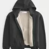 Boxy Faux Shearling-Lined Zip-Up Hoodie,Boxy Faux Shearling-Lined Zip-Up Hoodie Boxy Faux Shearling-Lined Zip-Up Hoodie,Boxy Faux Shearling-Lined Zip-Up Hoodie