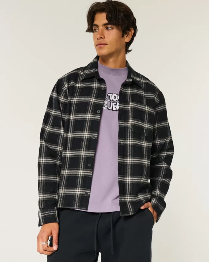 Boxy Flannel Shirt,Boxy Flannel Shirt