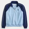 Boxy Fleece Logo Half-Zip Sweatshirt,Boxy Fleece Logo Half-Zip Sweatshirt