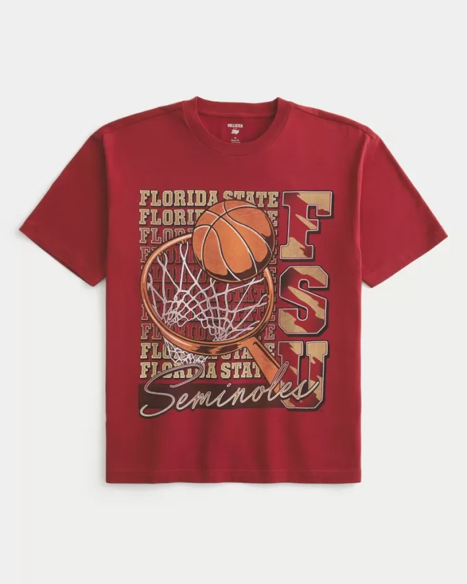 Boxy Florida State University Graphic Tee,Boxy Florida State University Graphic Tee