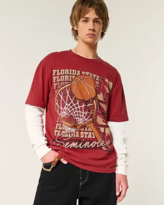 Boxy Florida State University Graphic Tee,Boxy Florida State University Graphic Tee