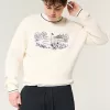 Boxy Golf Graphic Crew Sweater,Boxy Golf Graphic Crew Sweater