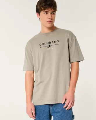 Boxy Heavyweight Aspen Colorado Graphic Tee,Boxy Heavyweight Aspen Colorado Graphic Tee