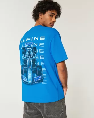 Boxy Heavyweight BWT Alpine F1 Team Graphic Tee,Boxy Heavyweight BWT Alpine F1 Team Graphic Tee