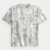 Boxy Heavyweight Camo Crew T-Shirt,Boxy Heavyweight Camo Crew T-Shirt