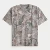 Boxy Heavyweight Camo Crew T-Shirt,Boxy Heavyweight Camo Crew T-Shirt