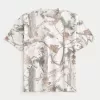 Boxy Heavyweight Camo Crew T-Shirt,Boxy Heavyweight Camo Crew T-Shirt