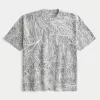Boxy Heavyweight Camo Crew T-Shirt,Boxy Heavyweight Camo Crew T-Shirt