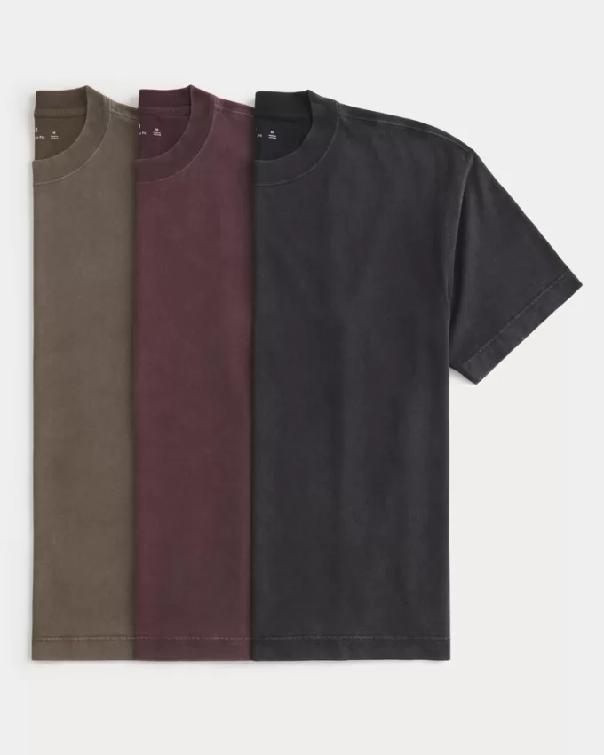 Boxy Heavyweight Crew T-Shirt 3-Pack,Boxy Heavyweight Crew T-Shirt 3-Pack