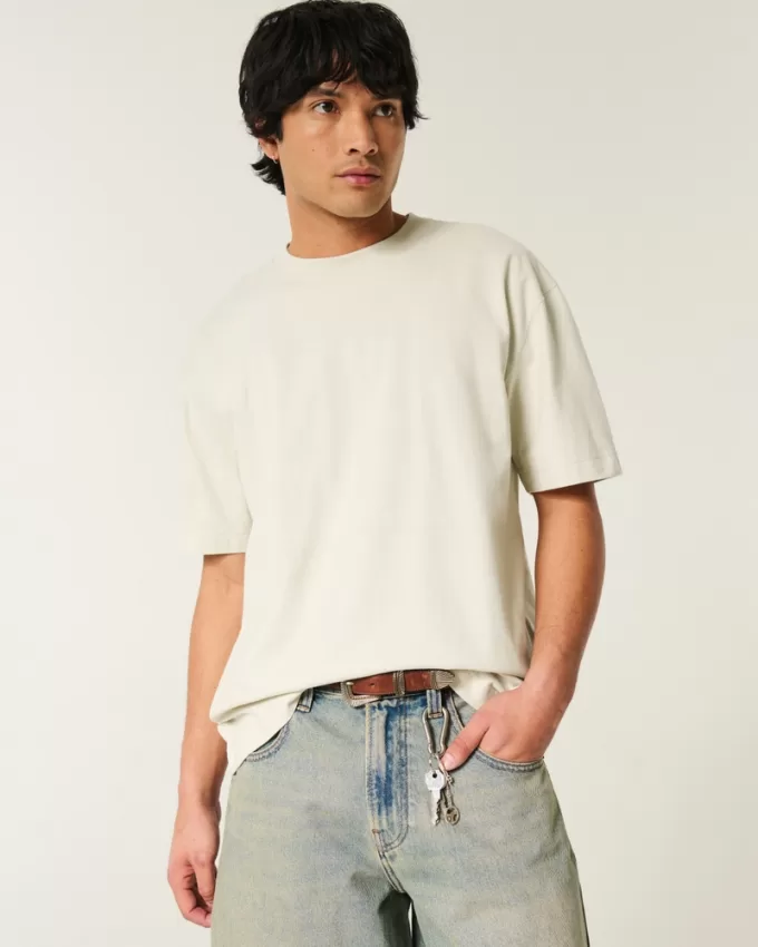 Boxy Heavyweight Crew T-Shirt,Boxy Heavyweight Crew T-Shirt