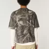 Boxy Heavyweight Crop Camo Crew T-Shirt,Boxy Heavyweight Crop Camo Crew T-Shirt