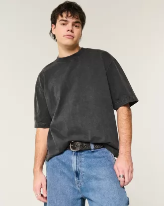 Boxy Heavyweight Crop Crew T-Shirt,Boxy Heavyweight Crop Crew T-Shirt