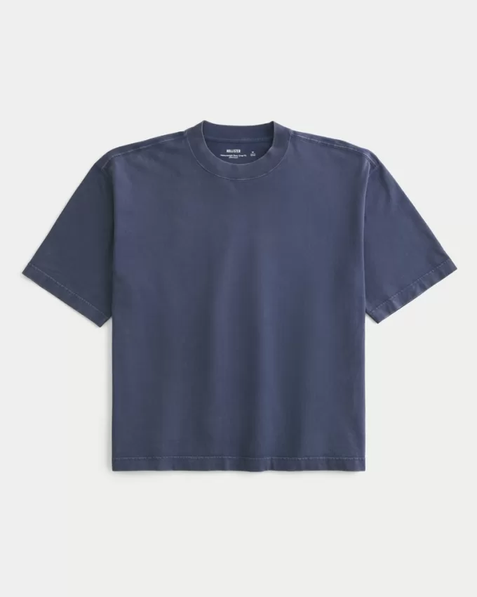 Boxy Heavyweight Crop Crew T-Shirt,Boxy Heavyweight Crop Crew T-Shirt