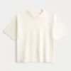 Boxy Heavyweight Crop Crew T-Shirt,Boxy Heavyweight Crop Crew T-Shirt