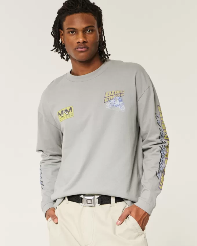 Boxy Heavyweight Diablo Creek MX Racing Graphic Tee,Boxy Heavyweight Diablo Creek MX Racing Graphic Tee