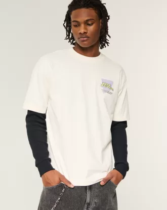 Boxy Heavyweight No Fear Graphic Tee,Boxy Heavyweight No Fear Graphic Tee