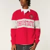 Boxy Heavyweight Ohio State Graphic Rugby Polo,Boxy Heavyweight Ohio State Graphic Rugby Polo
