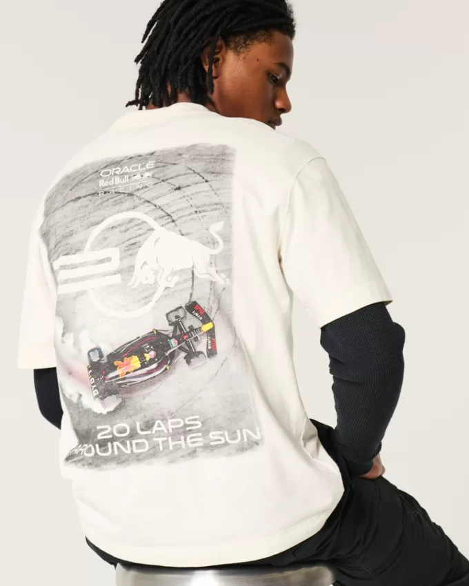 Boxy Heavyweight Oracle Red Bull Racing Graphic Tee,Boxy Heavyweight Oracle Red Bull Racing Graphic Tee