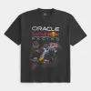 Boxy Heavyweight Oracle Red Bull Racing Graphic Tee,Boxy Heavyweight Oracle Red Bull Racing Graphic Tee