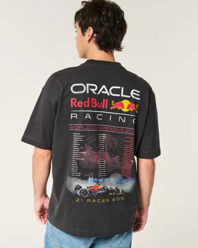 Boxy Heavyweight Oracle Red Bull Racing Graphic Tee,Boxy Heavyweight Oracle Red Bull Racing Graphic Tee