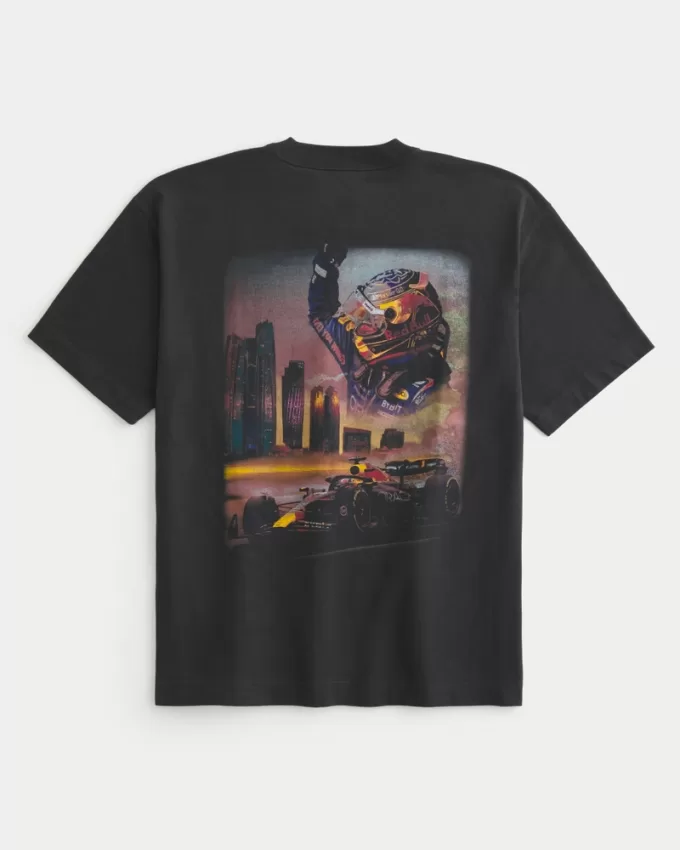 Boxy Heavyweight Oracle Red Bull Racing Graphic Tee,Boxy Heavyweight Oracle Red Bull Racing Graphic Tee