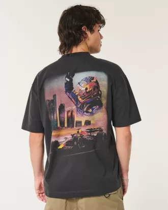 Boxy Heavyweight Oracle Red Bull Racing Graphic Tee,Boxy Heavyweight Oracle Red Bull Racing Graphic Tee