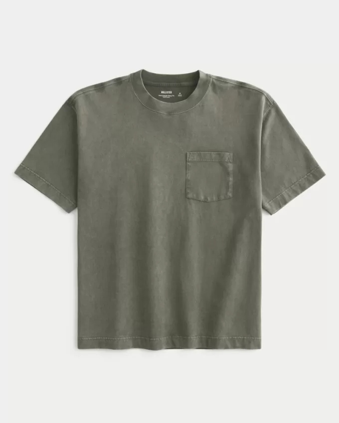 Boxy Heavyweight Pocket Crew T-Shirt,Boxy Heavyweight Pocket Crew T-Shirt Boxy Heavyweight Pocket Crew T-Shirt,Boxy Heavyweight Pocket Crew T-Shirt