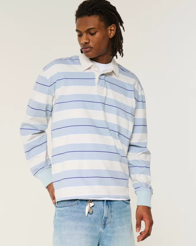 Boxy Heavyweight Rugby Polo,Boxy Heavyweight Rugby Polo