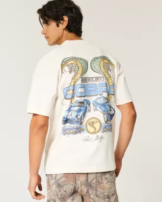 Boxy Heavyweight Shelby Cobra Graphic Tee,Boxy Heavyweight Shelby Cobra Graphic Tee