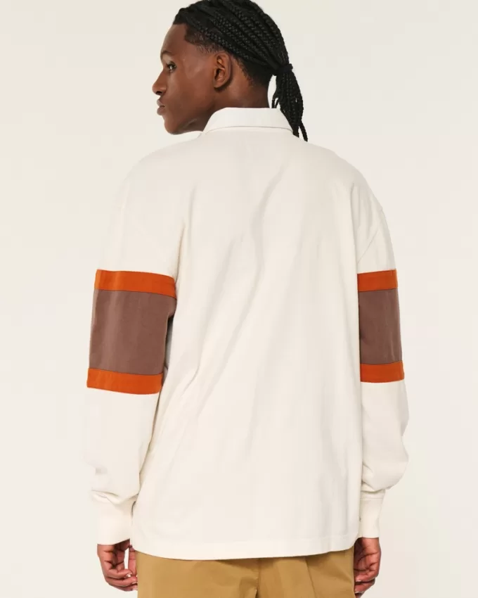 Boxy Heavyweight University of Texas Rugby Polo,Boxy Heavyweight University of Texas Rugby Polo