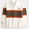 Boxy Heavyweight University of Texas Rugby Polo,Boxy Heavyweight University of Texas Rugby Polo