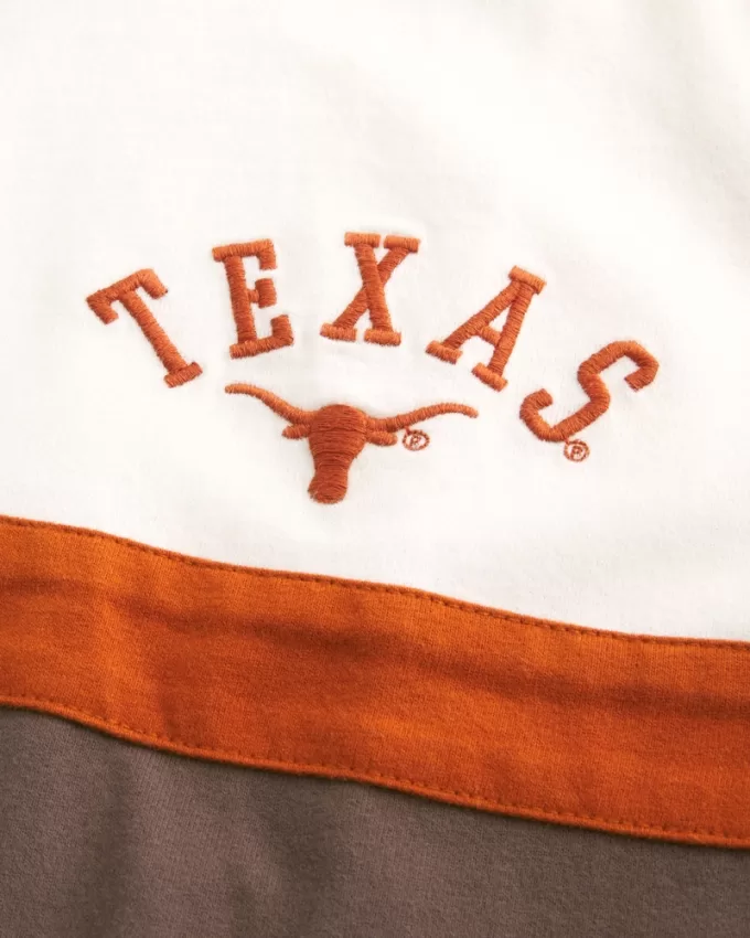 Boxy Heavyweight University of Texas Rugby Polo,Boxy Heavyweight University of Texas Rugby Polo