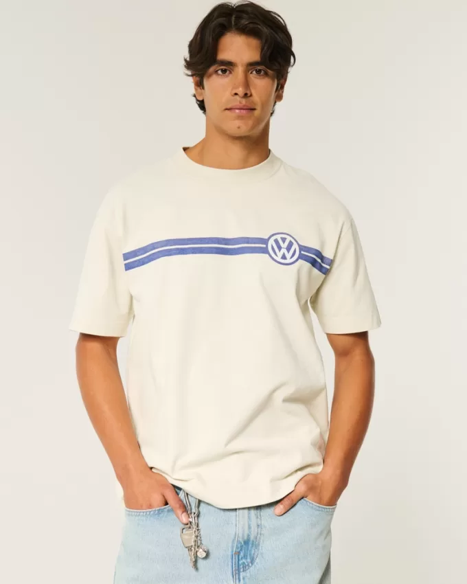 Boxy Heavyweight Volkswagen Racing Graphic Tee,Boxy Heavyweight Volkswagen Racing Graphic Tee