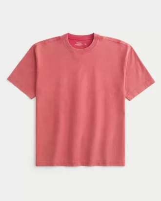 Boxy Heavyweight Washed Cotton Crew T-Shirt,Boxy Heavyweight Washed Cotton Crew T-Shirt