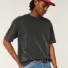 Boxy Heavyweight Washed Crew T-Shirt,Boxy Heavyweight Washed Crew T-Shirt