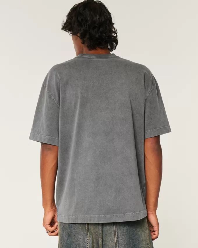 Boxy Heavyweight Washed Crew T-Shirt,Boxy Heavyweight Washed Crew T-Shirt