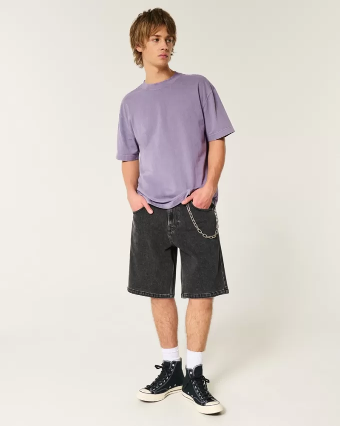 Boxy Heavyweight Washed Crew T-Shirt,Boxy Heavyweight Washed Crew T-Shirt