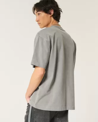 Boxy Heavyweight Washed Crew T-Shirt,Boxy Heavyweight Washed Crew T-Shirt
