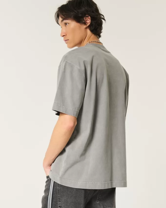 Boxy Heavyweight Washed Crew T-Shirt,Boxy Heavyweight Washed Crew T-Shirt