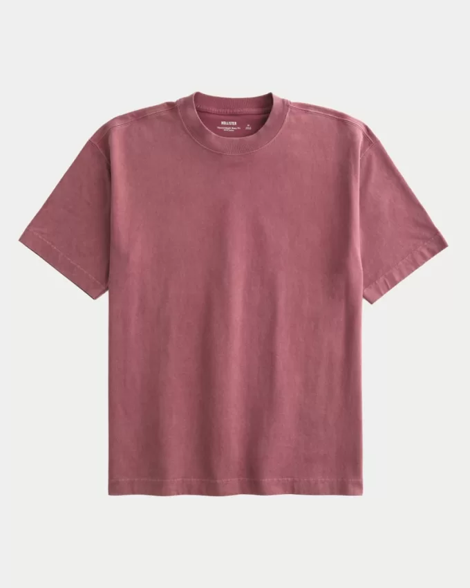 Boxy Heavyweight Washed Crew T-Shirt,Boxy Heavyweight Washed Crew T-Shirt