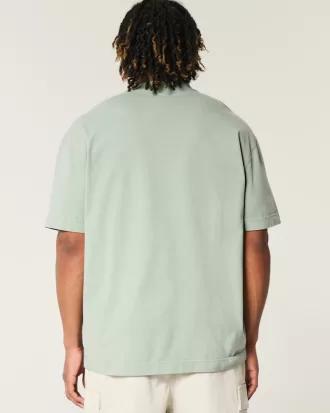 Boxy Heavyweight Washed Crew T-Shirt,Boxy Heavyweight Washed Crew T-Shirt