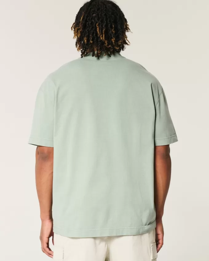 Boxy Heavyweight Washed Crew T-Shirt,Boxy Heavyweight Washed Crew T-Shirt