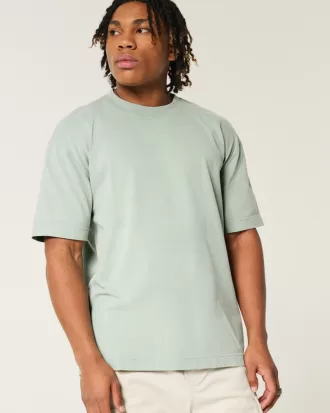 Boxy Heavyweight Washed Crew T-Shirt,Boxy Heavyweight Washed Crew T-Shirt