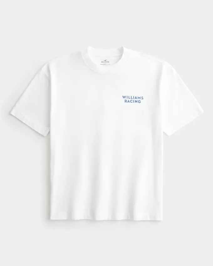 Boxy Heavyweight Williams Racing Graphic Tee,Boxy Heavyweight Williams Racing Graphic Tee