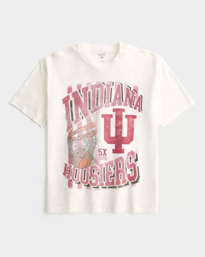 Boxy Indiana University Graphic Tee,Boxy Indiana University Graphic Tee Boxy Indiana University Graphic Tee,Boxy Indiana University Graphic Tee