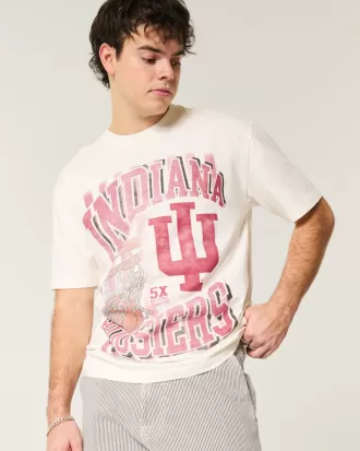 Boxy Indiana University Graphic Tee,Boxy Indiana University Graphic Tee