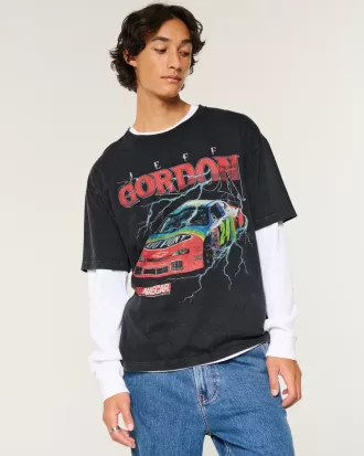 Boxy Jeff Gordon NASCAR Graphic Tee,Boxy Jeff Gordon NASCAR Graphic Tee